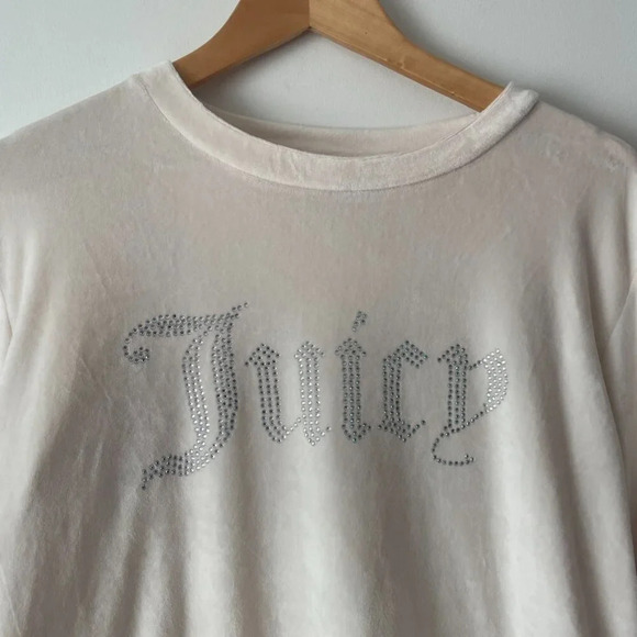 Juicy  Couture Velvet Fleece Long Sleeve Shirt and Joggers Lounge Set Size Large - Picture 3 of 7